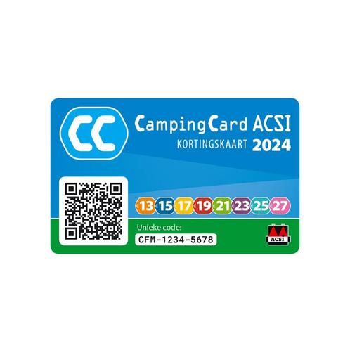 CampingCard ACSI - Binnen 4 nachten terugverdiend, Caravans en Kamperen, Kampeeraccessoires, Nieuw, Verzenden