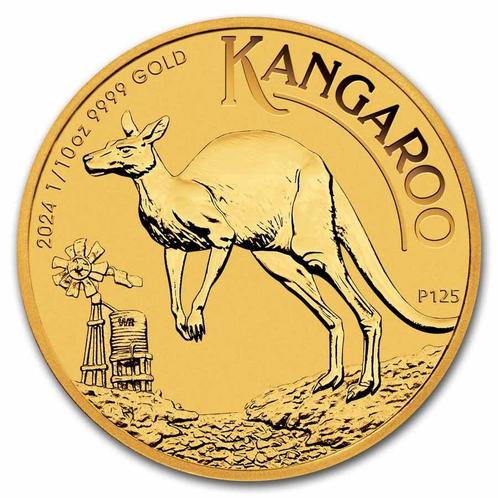 Gouden Kangaroo Nugget 1/10 oz 2024, Postzegels en Munten, Munten | Oceanië, Losse munt, Goud, Verzenden