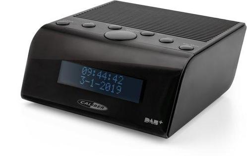 Caliber HCG011DAB - Wekkerradio met FM radio en DAB+ - Zwart, Witgoed en Apparatuur, Wekkers, Verzenden