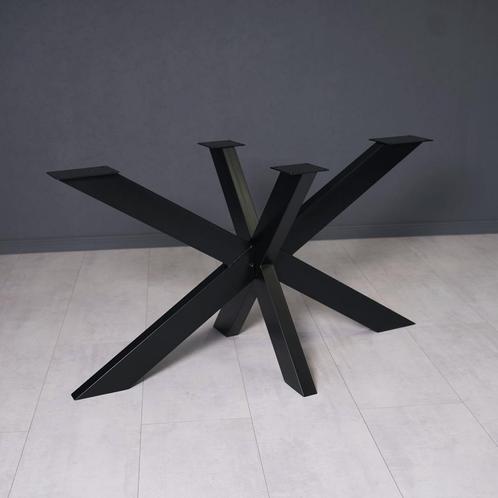 Matrix tafelpoot Kruispoot onderstel staal poedercoat zwart, Huis en Inrichting, Tafelonderdelen, 50 tot 100 cm, Tafelpoot, 150 tot 200 cm