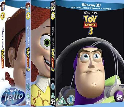 Blu-ray 3D: Disney * Pixar Toy Story 1, 2 & 3 SC (Tom Hanks), Cd's en Dvd's, Blu-ray, Nieuw in verpakking, 3D, Tekenfilms en Animatie