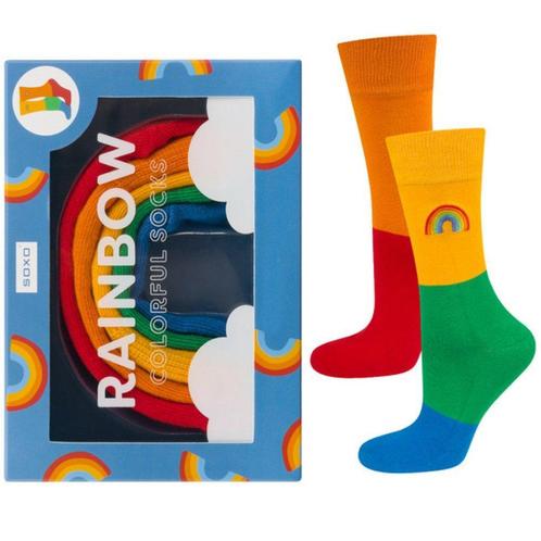 Regenboog sokken Pride sokken, Kleding | Dames, Sokken en Kousen, Overige kleuren, Nieuw, Sokken en Kniesokken, Verzenden