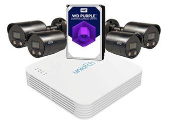 Uniview Kit met recorder en 4 Colorhunter camera’s