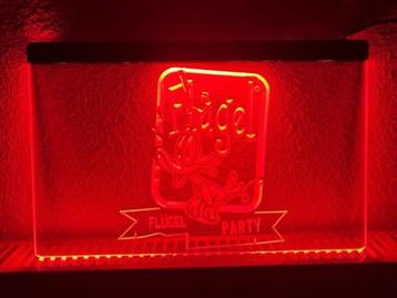Flugel party neon bord lamp LED verlichting reclame lichtbak