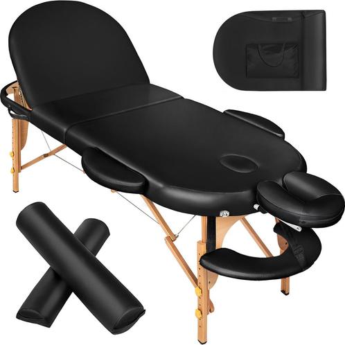 3 zones massagetafel ovaal met 5cm matras, rolkussens en hou, Sport en Fitness, Massageproducten, Verzenden