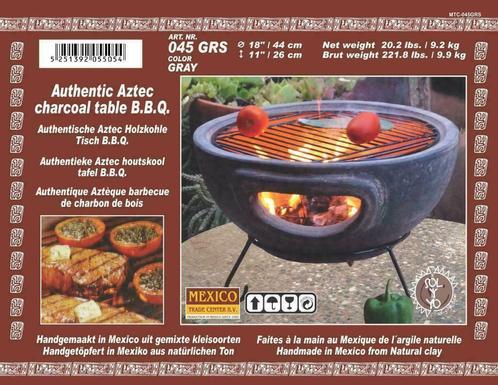 Mexicaanse tafelbarbecue SOL-Y 045 Ø44cm. in 2 kleuren, Tuin en Terras, Houtskoolbarbecues, Nieuw, Met accessoires, Ophalen of Verzenden