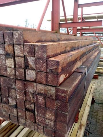 hardhout paal 60x60mm   lengte 2,75