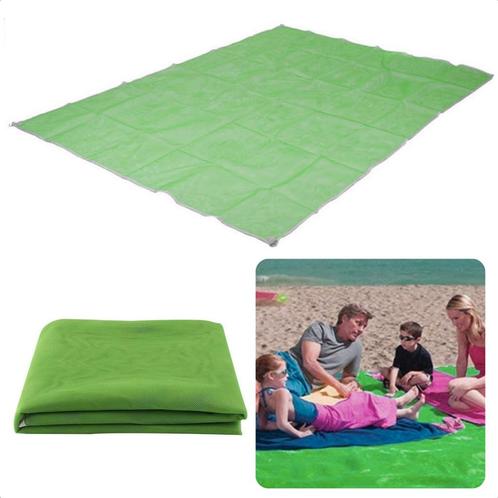 Cheqo® Strandmat - Zandvrij - Groen - 200x150cm - Outdoor -, Hobby en Vrije tijd, Picknickmanden, Nieuw, Verzenden