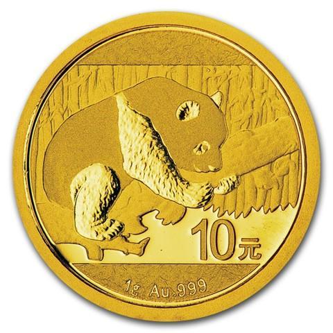 Gouden China Panda 1 gram 2017, Postzegels en Munten, Munten | Azië, Oost-Azië, Losse munt, Goud, Verzenden