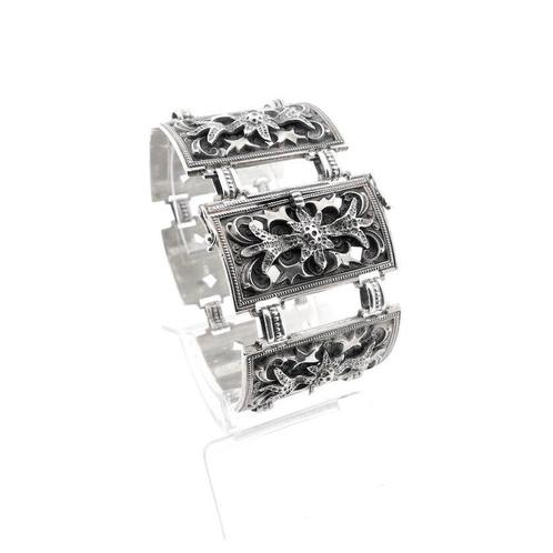 Zilveren Djokja armband | 18,5 cm, Sieraden, Tassen en Uiterlijk, Armbanden, Zilver, Gebruikt, Zilver, Verzenden