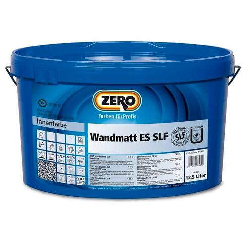 Zero Wandmat ES SLF muurverf | 5 liter | Wit, Doe-het-zelf en Verbouw, Verf, Beits en Lak, Verf, Wit, Nieuw, 5 tot 10 liter