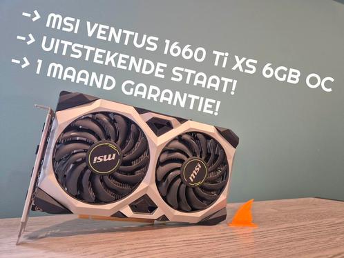 MSI GeForce GTX 1660 Ti Ventus XS OC, 6GB GDDR6,  3xDP, HDMI, Computers en Software, Videokaarten, GDDR6, Nvidia, Zo goed als nieuw