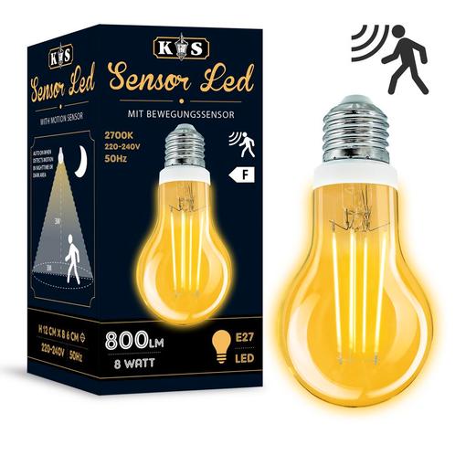 Sensor LED 8W Bewegingssensor Lichtbronnen Lichtbronnen, Huis en Inrichting, Lampen | Losse lampen, Verzenden