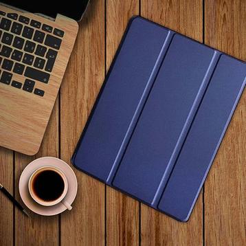 iPad Pro 10.5 Leren Vouwbare Cover Hoesje Case Blauw