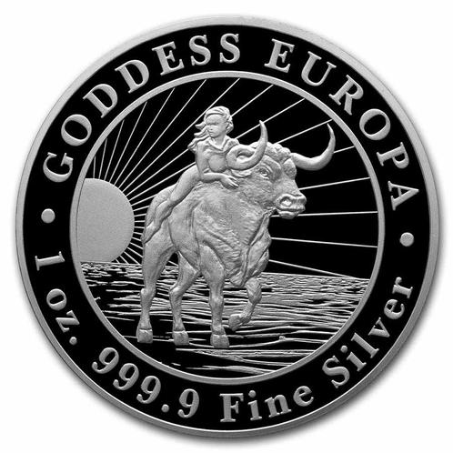 Goddess of Europa Tokelau 1 oz 2022, Postzegels en Munten, Munten | Oceanië, Losse munt, Zilver, Verzenden