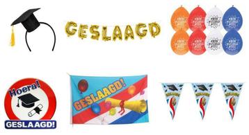 Geslaagd Versiering - Slingers Ballonnen Vlaggen en meer