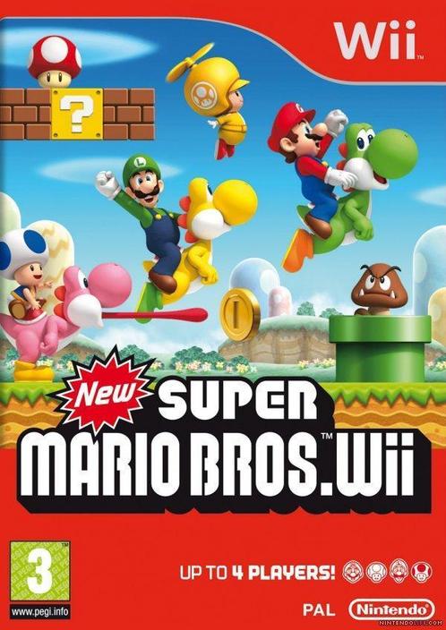 New Super Mario Bros Wii. Met garantie & morgen in huis!/*/, Spelcomputers en Games, Games | Nintendo Wii, Zo goed als nieuw, Ophalen of Verzenden