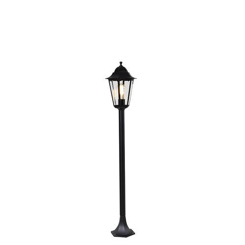 Staande buitenlantaarn zwart 120 cm IP44 - New Orleans, Huis en Inrichting, Lampen | Vloerlampen