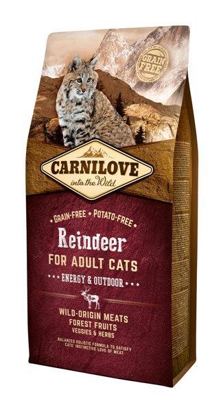 Carnilove Cat Energy/Outdoor Rendier 6 kg., Dieren en Toebehoren, Dierenvoeding, Ophalen of Verzenden