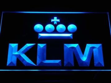 KLM neon bord lamp LED cafe verlichting reclame lichtbak