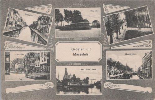 MAASSLUIS - Meerluik Groeten uit Maassluis, Verzamelen, Ansichtkaarten | Nederland, Verzenden