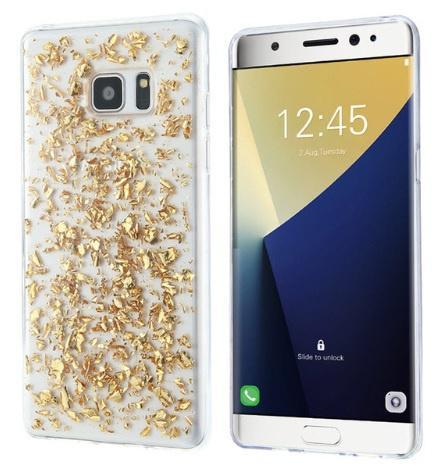 Galaxy S6 Edge Plus TPU Bling Glitterhoesje Bladgoud - Look, Telecommunicatie, Mobiele telefoons | Hoesjes en Frontjes | Samsung