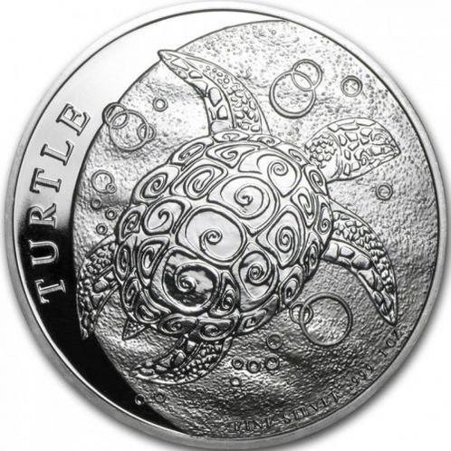 Fiji Schildpad 1 oz 2016, Postzegels en Munten, Munten | Oceanië, Losse munt, Zilver, Verzenden