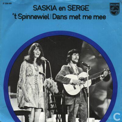vinyl single 7 inch - Saskia En Serge - t Spinnewiel / D..., Cd's en Dvd's, Vinyl Singles, Zo goed als nieuw, Verzenden