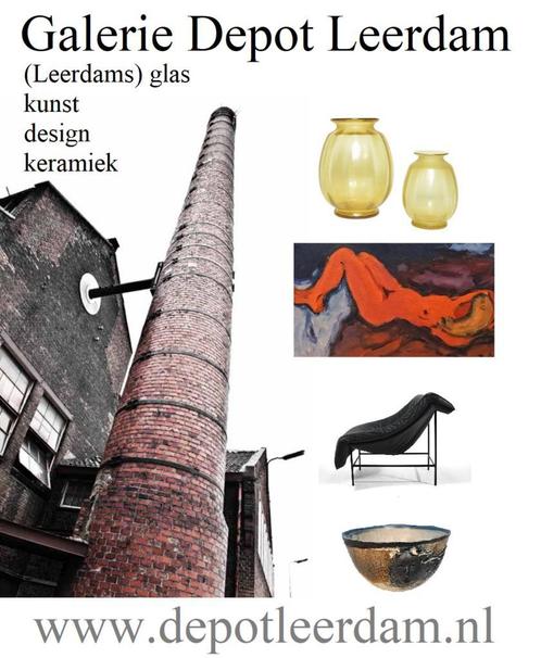 Glaskunst, Studio Keramiek, Copier, Mobach, Meydam, Leerdam, Antiek en Kunst, Kunst | Designobjecten, Ophalen of Verzenden