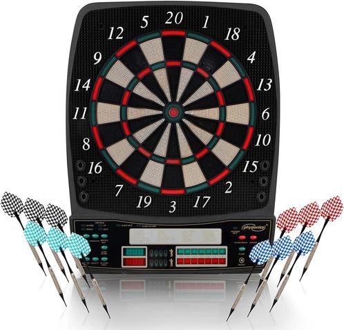 Elektronisch dartbord met 12 pijltjes, Sport en Fitness, Darts, Dartbord met pijlen, Nieuw, Elektronisch, Ophalen of Verzenden