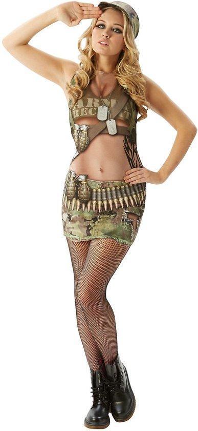 Sexy Leger Outfit - Kostuum Volwassenen - Maat S - 34/36, Kinderen en Baby's, Speelgoed | Overig, Verzenden