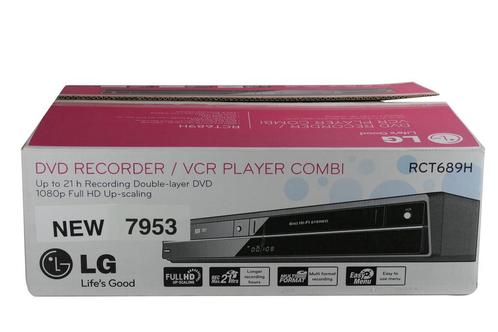 LG RCT689H | VHS / DVD Combi Recorder | NEW BOXED, Audio, Tv en Foto, Videospelers, Verzenden