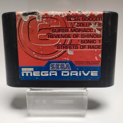 6 in 1 Sega Mega Drive, Spelcomputers en Games, Games | Sega, Ophalen of Verzenden