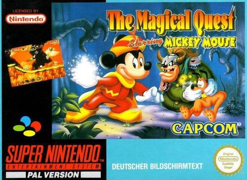 The Magical Quest Starring Mickey Mouse (Losse Cartridge), Spelcomputers en Games, Games | Nintendo Super NES, Zo goed als nieuw