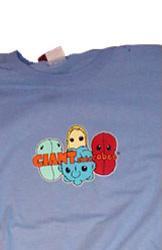 Giant Microbes T-shirt (blauw) - M, Verzamelen, Kleding en Patronen, Verzenden