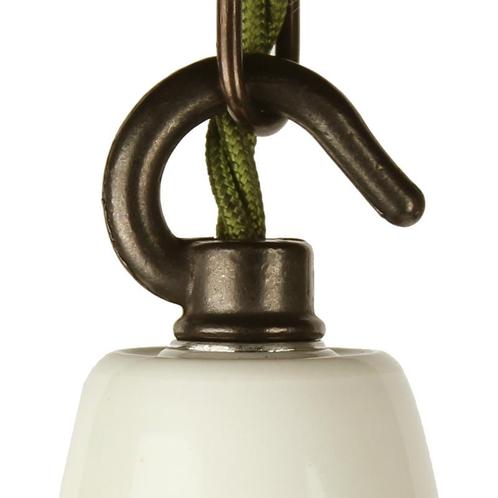 Fitting Keramiek Wit Hook Industrial E27, Huis en Inrichting, Lampen | Losse lampen, Ophalen of Verzenden
