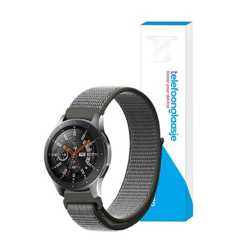 Nylon smartwatch bandje – Grijs 20mm - Universeel, Telecommunicatie, Mobiele telefoons | Toebehoren en Onderdelen, Bescherming