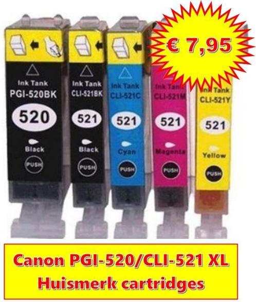 Canon PGI-520/CLI-521 Gewoon dé voordeligste ! Huismerk, Computers en Software, Printerbenodigdheden, Cartridge, Nieuw, Ophalen of Verzenden