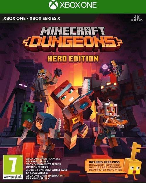 Minecraft dungeons hero edition - Xbox One en Xbox Series X, Spelcomputers en Games, Games | Xbox One, Zo goed als nieuw, Ophalen of Verzenden