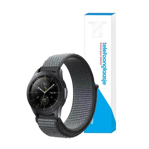 Nylon smartwatch bandje – Donkergrijs/Groen 20mm -, Telecommunicatie, Mobiele telefoons | Toebehoren en Onderdelen, Bescherming