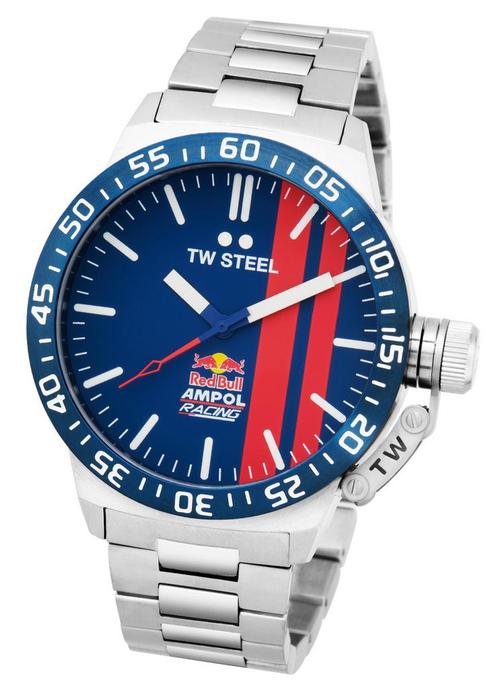 TW Steel CS111 Canteen Red Bull Ampol horloge 45 mm, Sieraden, Tassen en Uiterlijk, Horloges | Heren, Staal, Nieuw, Staal, Overige merken