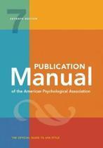 Publication Manual of the American Psychologic 9781433832161, Boeken, Studieboeken en Cursussen, Zo goed als nieuw, Verzenden