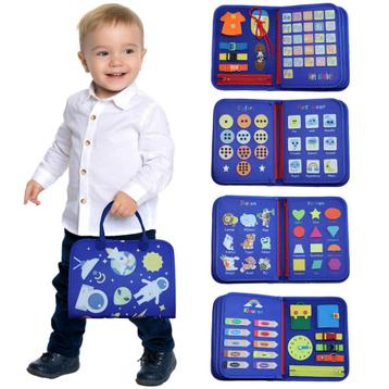 Montessori speelgoed: XL Busy Board Nederlandstalig – Leer