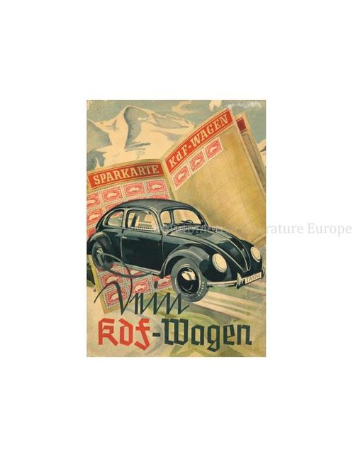 1938 DEIN KDF WAGEN BROCHURE DUITS, Boeken, Auto's | Folders en Tijdschriften, Volkswagen