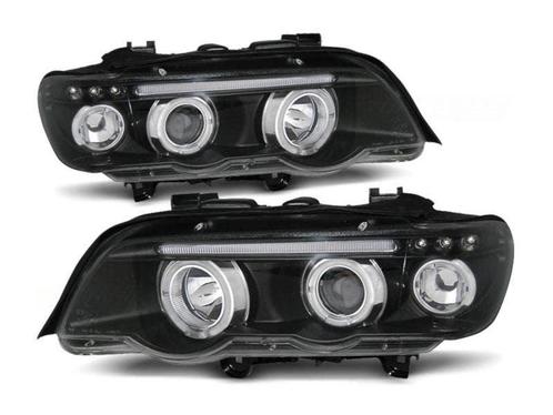 Angel Eyes koplamp units Chrome geschikt voor BMW X5 E53, Auto-onderdelen, Verlichting, Nieuw, BMW, Verzenden