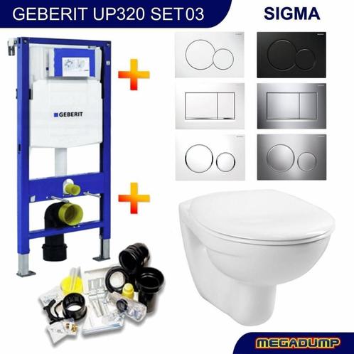 Up320 Toiletset 03 Megasplash Basic Smart Met Bril En, Huis en Inrichting, Badkamer | Complete badkamers, Nieuw, Ophalen of Verzenden