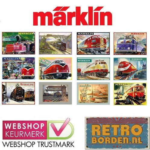 Cafe Pub Bord / Wandbord - MARKLIN trein - super kwaliteit, Hobby en Vrije tijd, Modeltreinen | H0, Gelijkstroom of Wisselstroom