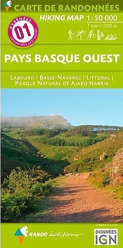 Wandelkaart 01 Pays Basque ouest - Labourd / Basse Navarre |, Boeken, Atlassen en Landkaarten, Nieuw, Verzenden