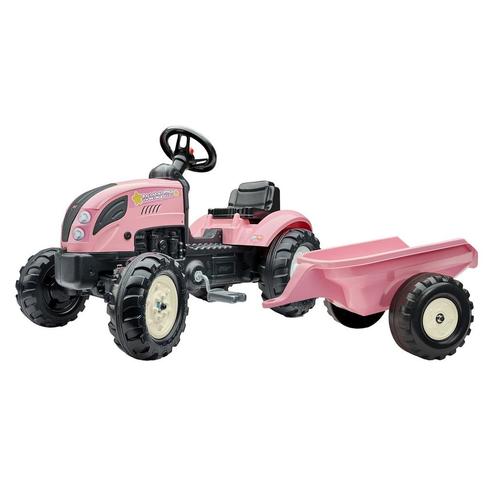 Falk Tractor Country Farmer Set Pink 2+ (Falk traptrekkers), Kinderen en Baby's, Speelgoed | Buiten | Voertuigen en Loopfietsen