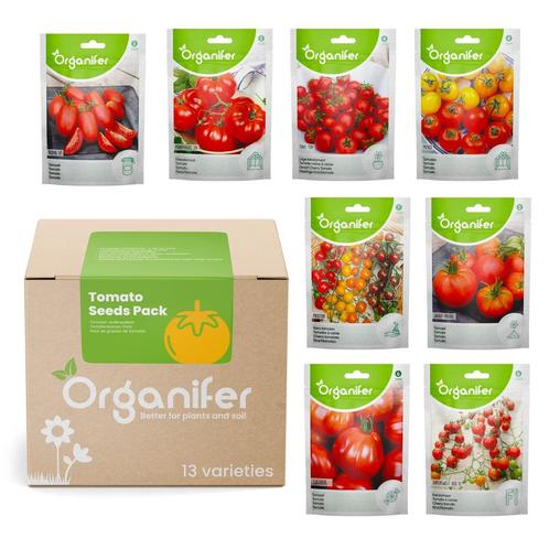 Tomatenzaden Pakket - 13 Soorten, Tuin en Terras, Bloembollen en Zaden, Zaad, Gehele jaar, Volle zon, Verzenden